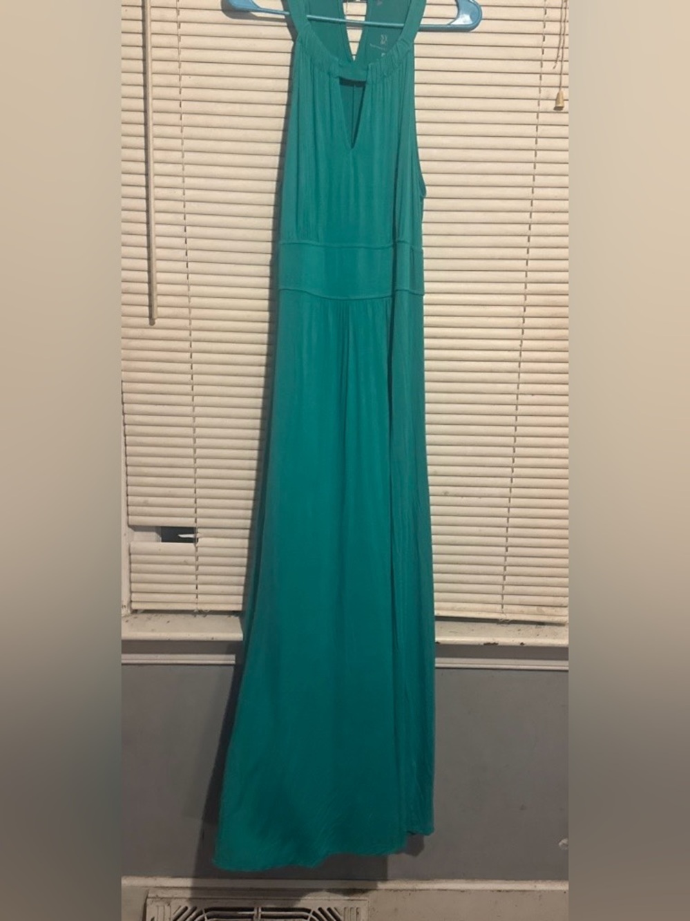 New York & Company Teal Maxi Dress